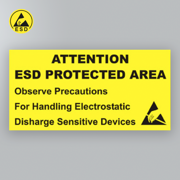 Attention ESD Protected Area Awareness Sign Attention ESD Protected Area Awareness Sign